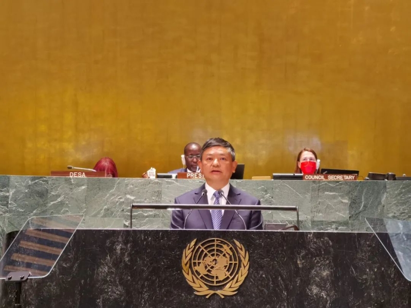 生态环境部部长黄润秋出席可持续发展高级别政治论坛部长级圆桌会