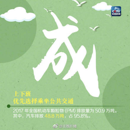 转发呼吁，少开一天车