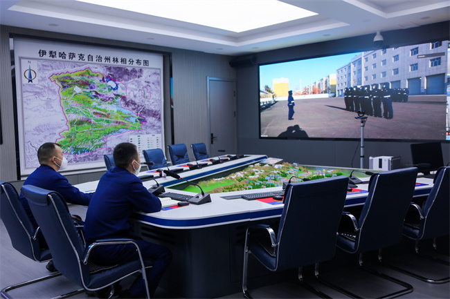 新疆：伊犁森林消防支队“线上”突击检查基层队列训练
