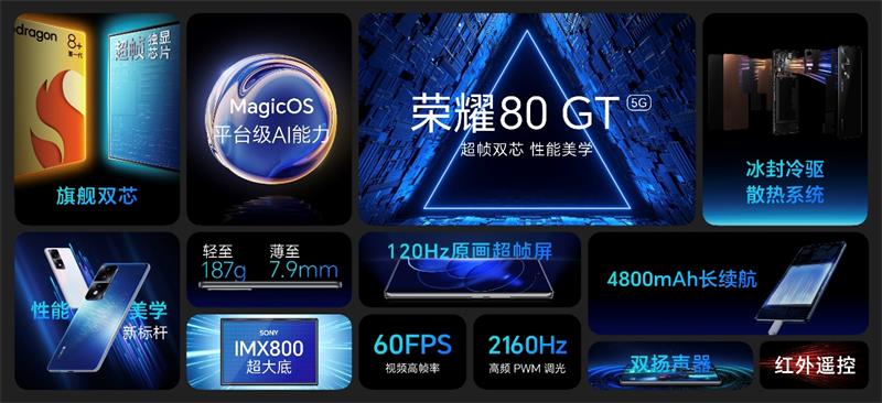 搭载magicos 7.0操作系统 荣耀平板v8 pro及荣耀80 gt强势发布
