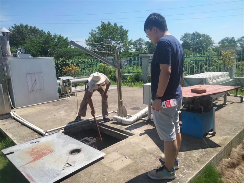 大悟开展乡镇污水处理厂专项帮扶执法检查
