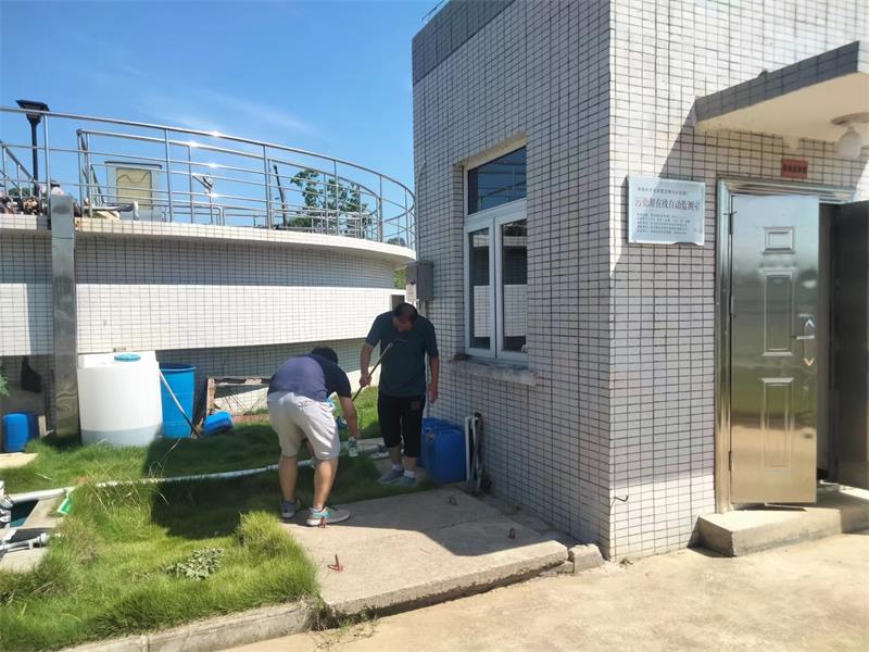 大悟开展乡镇污水处理厂专项帮扶执法检查